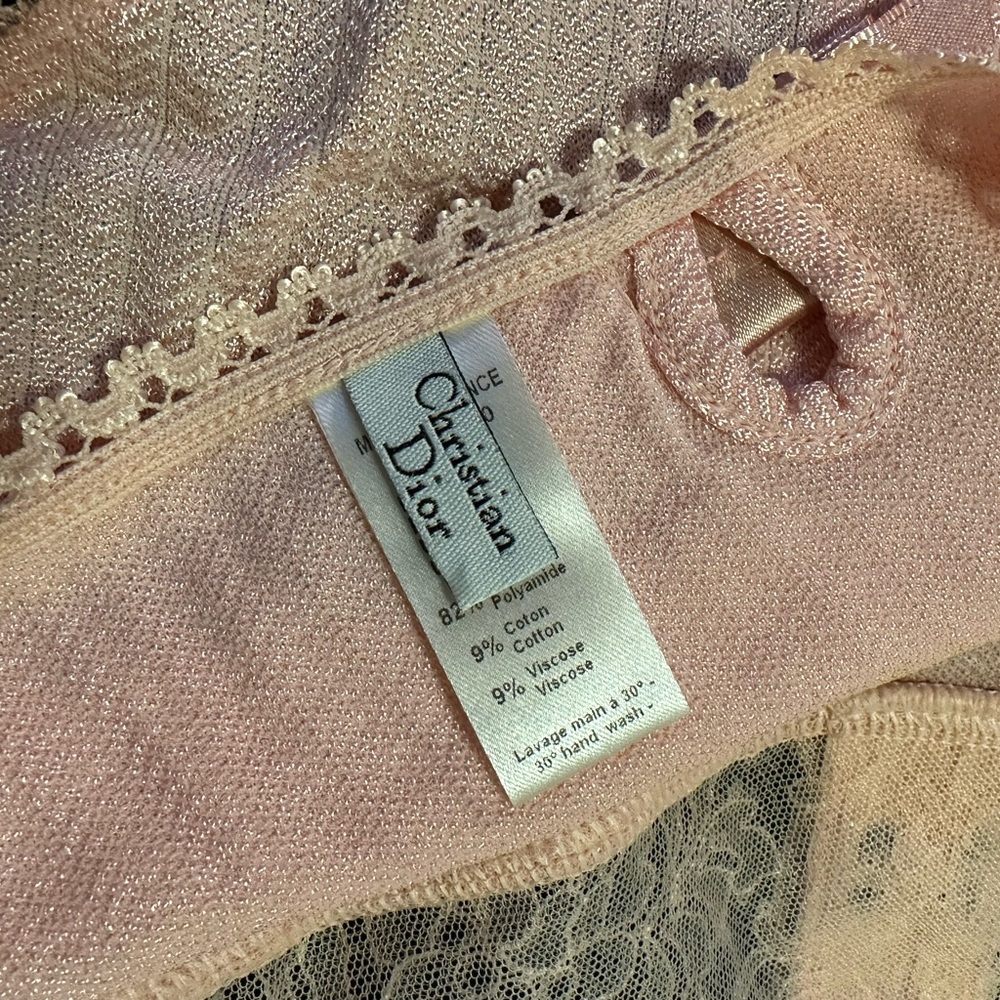 Dior/Galliano Pink Lace Bra Set - Picture 5 of 11